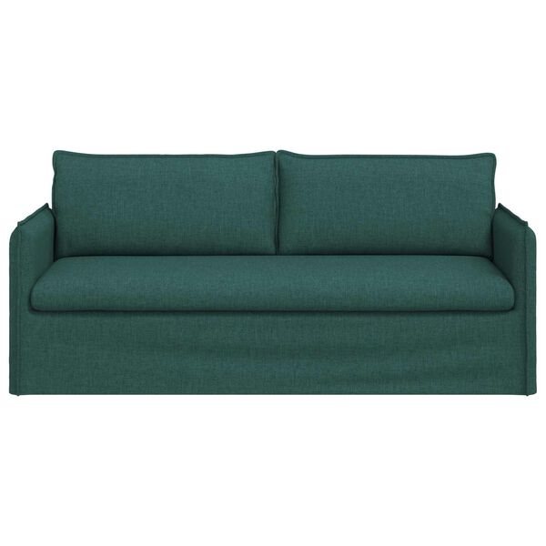 vidaXL Sofa Ciemna zieleń