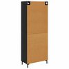 vidaXL Highboard Czarny Dąb 69,5 x 34 x 180 cm Materiał drewnopochodny