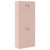 vidaXL Szafka do przechowywania 2 szt. R&oacute;żowy 90 x 40 x 220 cm Stal