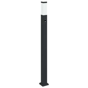 vidaXL Słupek oświetleniowy z czujnikiem 110 cm Czarny IP44