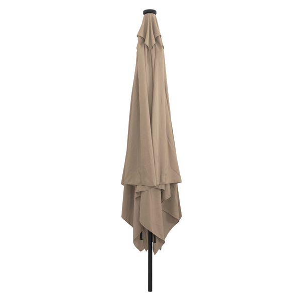 vidaXL Parasolka ogrodowa Taupe i Czarny 295 x 295 x 245 cm