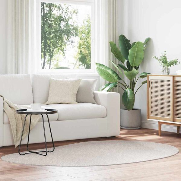 vidaXL Dywany pokojowe HUARTE piaskowy 140 x 200 cm Poliester