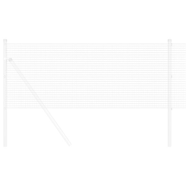 vidaXL Spawana siatka ogrodzeniowa Srebrny 1.4 x 10 m