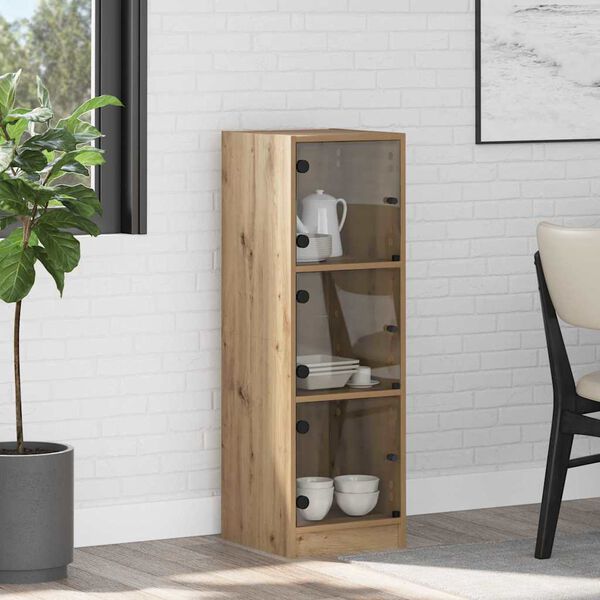 vidaXL Highboard Dąb rzemieślniczy 35 x 37 x 109 cm