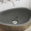 vidaXL Basin z rzeczonego kamienia Jasnoszary 52 x 40 x 15 cm