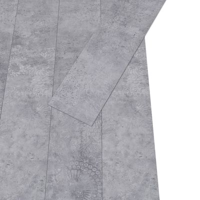 vidaXL Panele podłogowe PVC, 5,02 m², 2 mm, samoprzylepne, cementowe