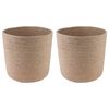 vidaXL Zestaw doniczek 2 szt. naturalny &Oslash; 28 x 28 cm 100% Juta Tossa