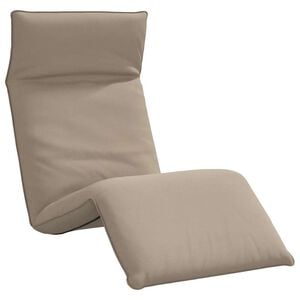 vidaXL Leżak składany Taupe 175x54x8,5 cm Oxford Fabric
