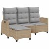 vidaXL Rozkładana Sofa Ogrodowa z Poduszkami w Kształcie Litery L