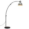 vidaXL Lampa stojąca, 25 W, srebro vintage, 150 cm, E27