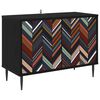 vidaXL Szafka pod telewizor OMMEN 69 x 33 x 50,5 cm Czarny dąb