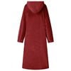 vidaXL Bluza-koc Bordeaux Czerwony m Flanela