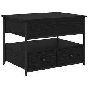 vidaXL Stolik kawowy Czarny Dąb 70 x 50 x 54.5 cm Drewno inżynieryjne