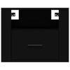 vidaXL Wisząca szafka nocna, czarna, 50x36x40 cm