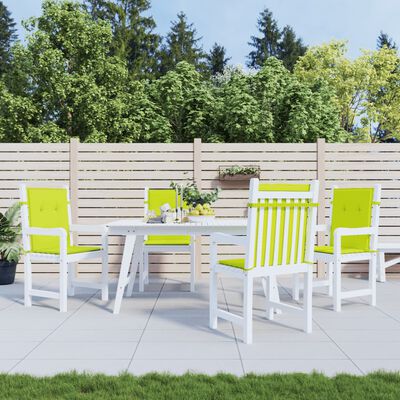 vidaXL Poduszki na krzesła ogrodowe, 4 szt., jasnozielone, 100x50x3 cm