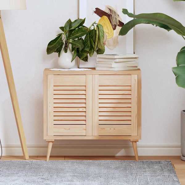 vidaXL Drzwi do szafek żaluzjowe 2szt. 39,5x29,5cm lite drewno sosnowe