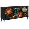 vidaXL Szafka pod telewizor LOCHEM 102 x 33 x 51 cm Czarny dąb