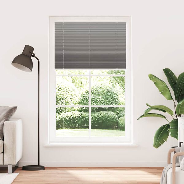 vidaXL Roleta plisowana antracytowa 120x200 cm Szerokość tkaniny