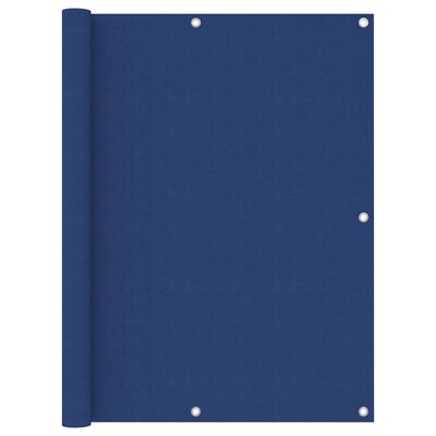 vidaXL Parawan balkonowy, niebieski, 120x500 cm, tkanina Oxford