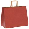 vidaXL Torby papierowe 250 szt. z uchwytami czerwone 32x17x25 cm
