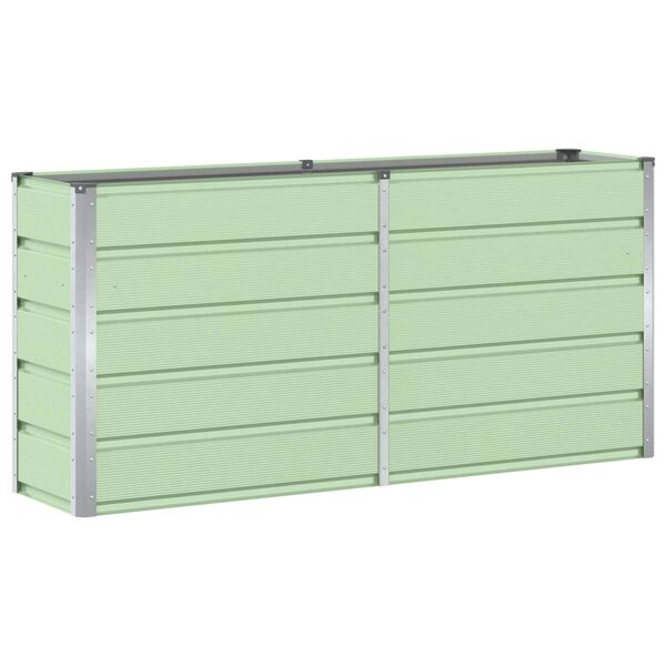 vidaXL Donica Zielony 160 x 40 x 75 cm Stal