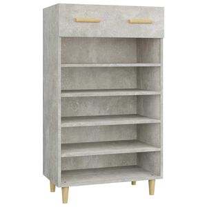 vidaXL Szafka na buty, szarość betonu, 60x35x105 cm