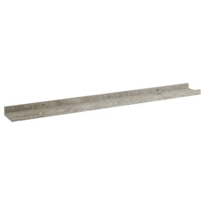 vidaXL Półki ścienne, 4 szt., szarość betonu, 80x9x3 cm