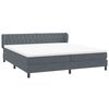 vidaXL Ł&oacute;żko typu Box Spring z materacami Ciemnoszary 180x220 cm