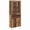 vidaXL Highboard z szufladą Stare drewno 69,5 x 34 x 90 cm
