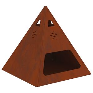 vidaXL Kominek Brązowy 50 x 50 x 51 cm