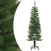 vidaXL Sztuczna, smukła choinka ze stojakiem, 120 cm, PE