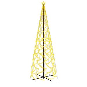 vidaXL Choinka stożkowa, 1400 ciepłych białych LED, 160x500 cm