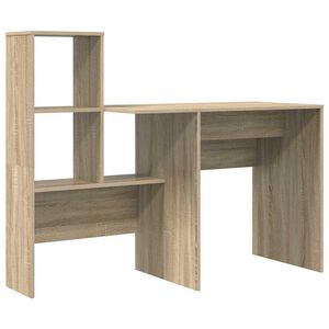 vidaXL Biurko Dąb Sonoma Drewno inżynieryjne 131,5 x 50 x 106,5 cm