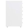 vidaXL Mobilna szafka kartotekowa, biała, 28x41x69 cm, metalowa