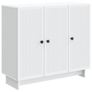 vidaXL Bufet Biały 89 x 34,5 x 80 cm Drewno inżynieryjne