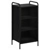 vidaXL Bufet Czarny dąb 97 x 33 x 81 cm Drewno inżynieryjne