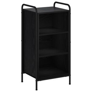 vidaXL Bufet Czarny dąb 97 x 33 x 81 cm Drewno inżynieryjne