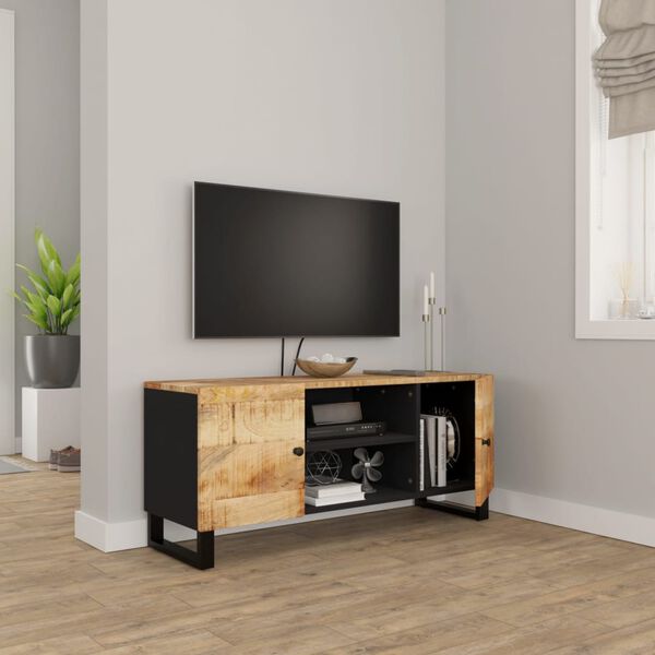 vidaXL Szafka pod telewizor, 105x33x46 cm, lite drewno mango