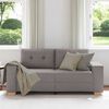vidaXL Sofa dwuosobowa, taupe, 140 cm, tkanina