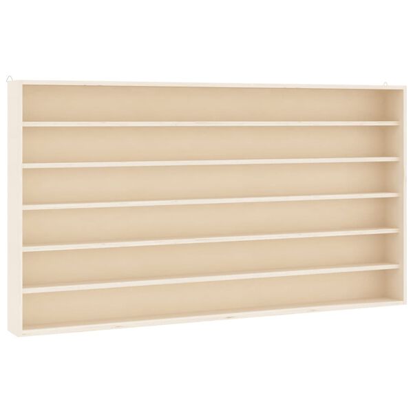 vidaXL Drewniana gablota kolekcjonerska z 6 p&oacute;łkami, 100x9x55 cm