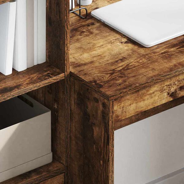 vidaXL Biurko Dąb wędzony 90 x 50 x 76 cm