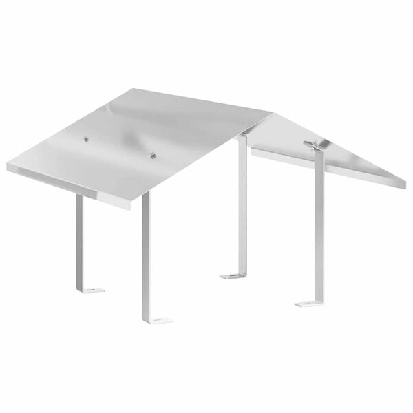 vidaXL Kurtka kominkowa Srebrny 60 x 60 x 38 cm Stal nierdzewna