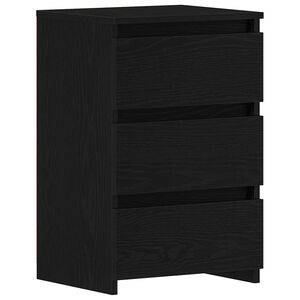 vidaXL Szafka Nocna Czarny Dąb 40 x 35 x 62,5 cm Drewno inżynieryjne