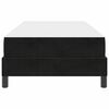 vidaXL Ł&oacute;żko sprężynowe z materacem Czarny 90 x 200 cm tkanina