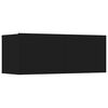 vidaXL Szafki TV, 4 szt., czarne, 80x30x30 cm, materiał drewnopochodny