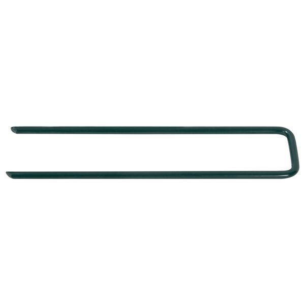 vidaXL Szpilki do sztucznej trawy, 100 szt., kształt U, żelazo