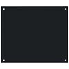 vidaXL Panele ochronne do kuchni, czarne, 2 szt., 70x60 cm szkło