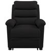 vidaXL Podnoszony fotel masujący, czarny, aksamitny