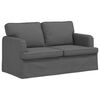 vidaXL Sofa 2 pcs Ciemnoszary 144 x 80 x 85 cm tkanina