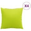 vidaXL Poduszki na sofę 4 szt. Jasnozielone 60x60 cm Tkanina